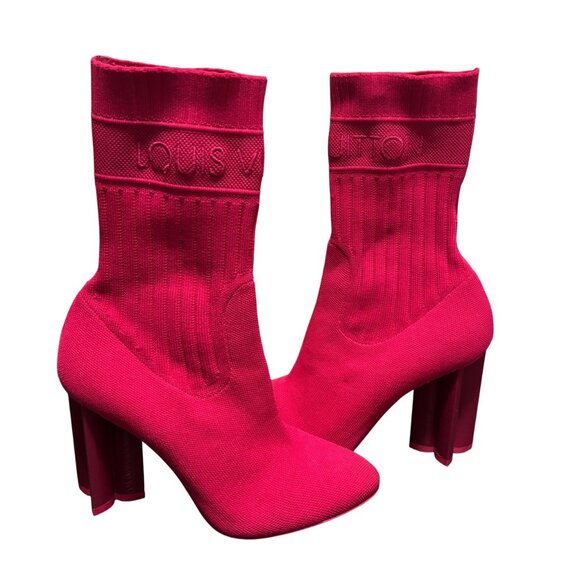 Louis Vuitton Silhouette Ankle Boot Pink Size 37 - Picture 2 of 13